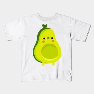 cute kawaii avocado Kids T-Shirt